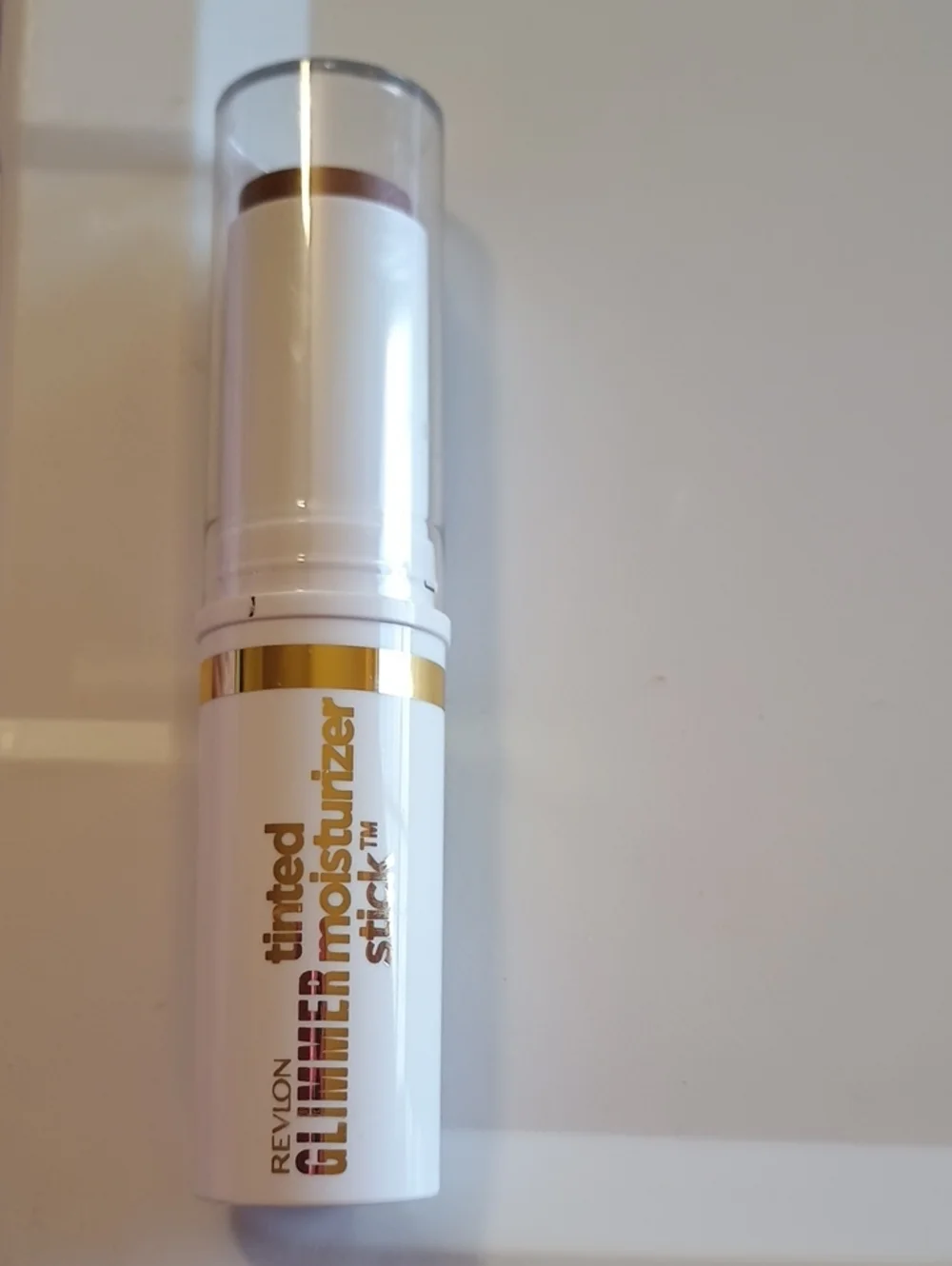 Revlon Glimmer Tinted Facial Stick, Light Coverage Foundation, 170 Deep